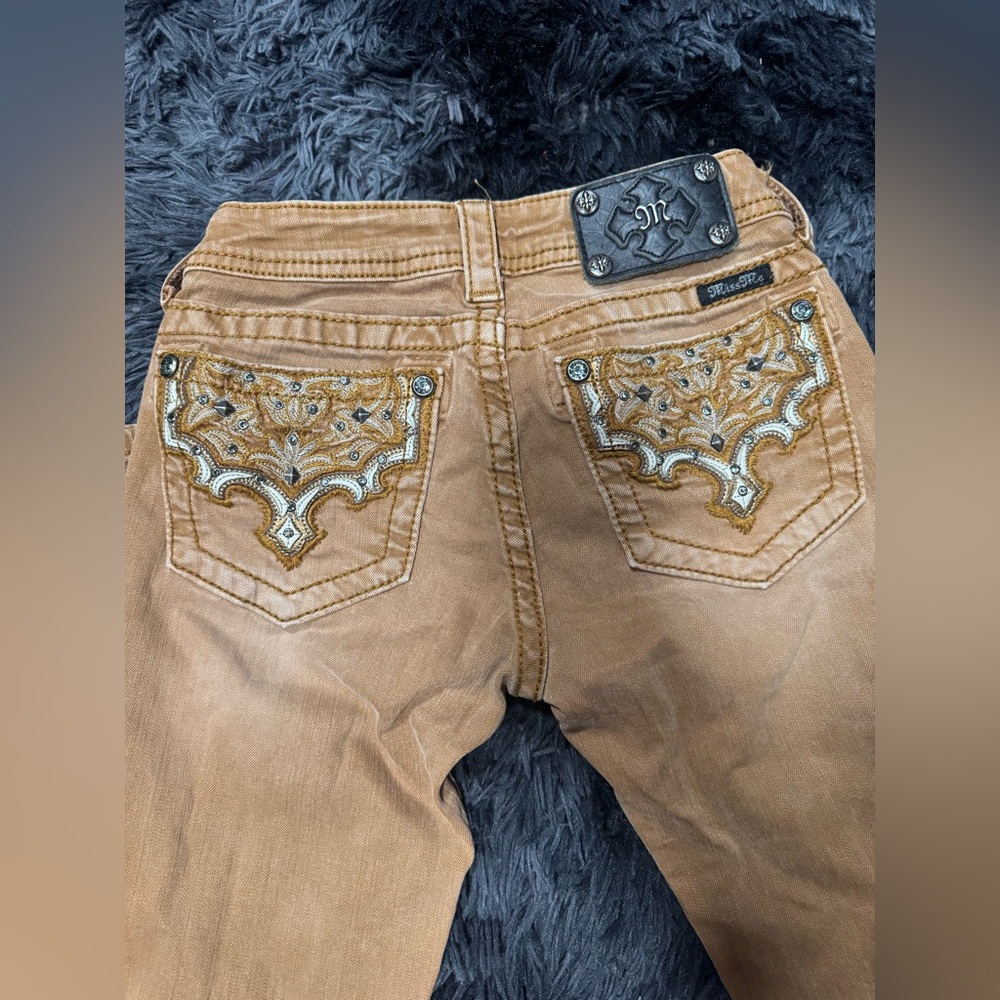 Miss Me Tan Signature Skinny Jeans